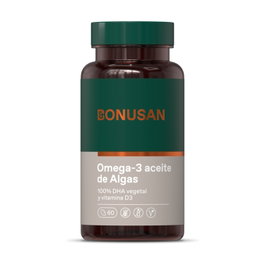 Bonusan Aceite de Algas Omega 3, 60 Cápsulas Vegetales
