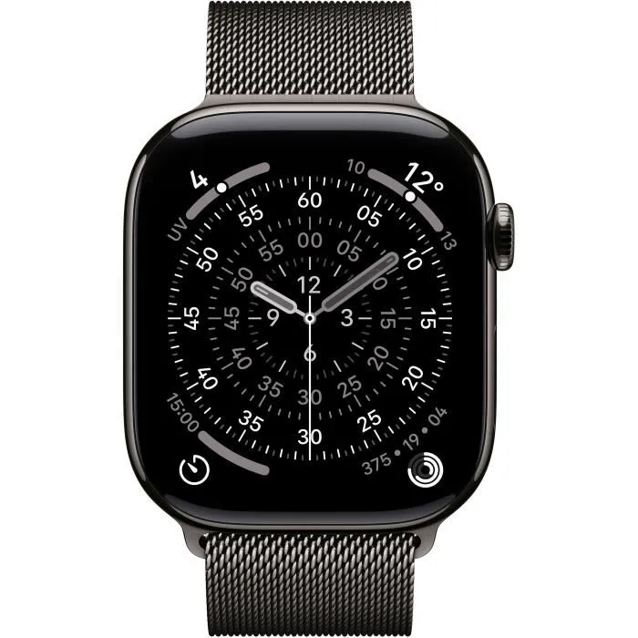 Apple MFD34ZRA Watch Series 11 GPS + Cellular 46 mm Caja Titanio Color Pizarra Correa Milanese Loop S/M Apple MFD34ZRA Watch Series 11 GPS + Cellular 46 mm Caja Titanio Color Pizarra Correa Milanese Loop S/M