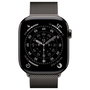 Apple Watch Series 11 GPS + Cellular 46 mm - Caja de titanio color pizarra - Correa Milanese Loop color pizarra - S/M