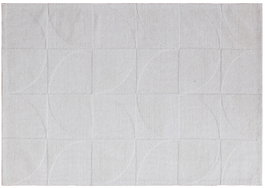 DKD Home Decor Alfombra de Lana 140x200 cm Crudo Antideslizante