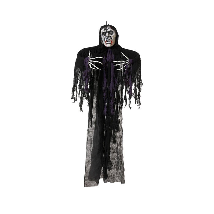 Figura Colgante Fantasma Zombie Desfigurado 160 cm con Luz y Sonido