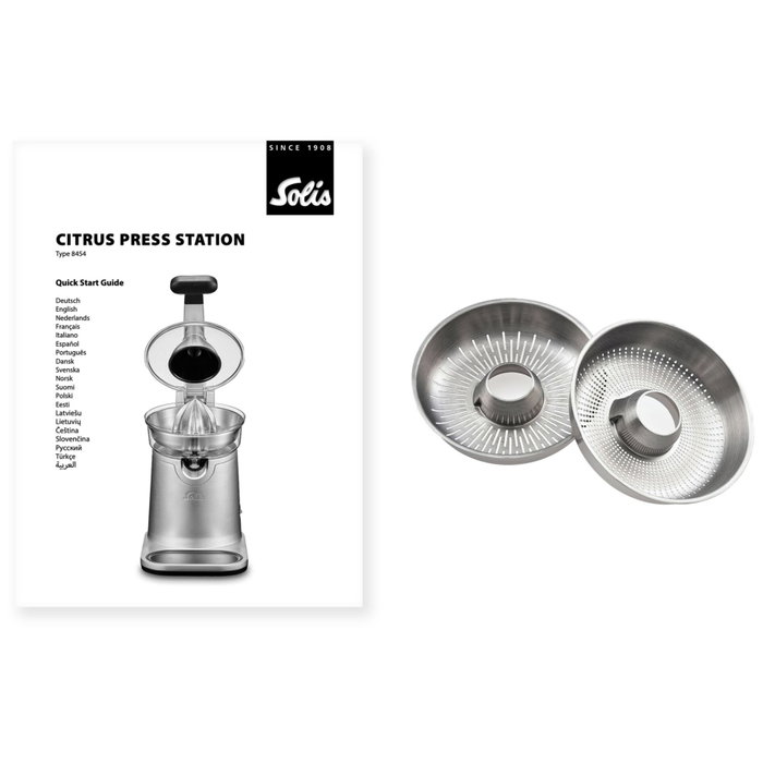 Solis Design Citrus Press Station 8454, Silver Solis Design Citrus Press Station 8454, Silver