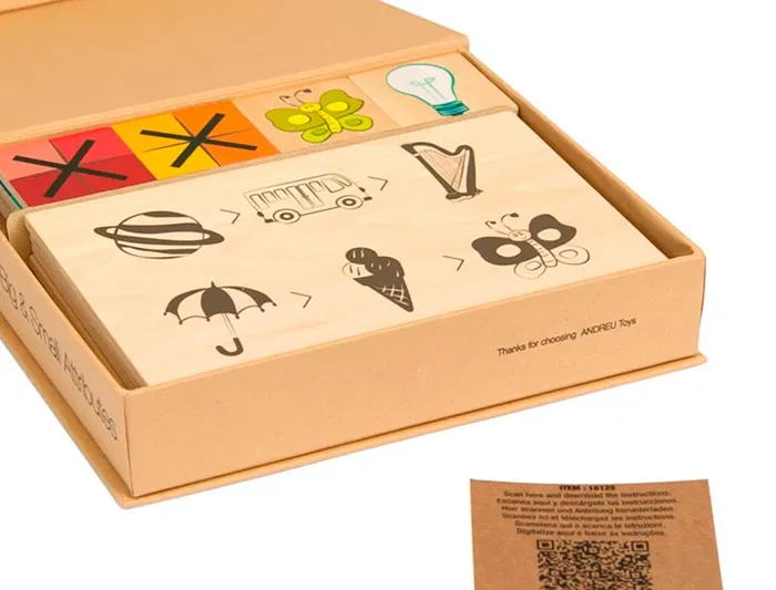 Andreutoys Juego Didáctico de Atributos Grandes y Pequeños, Asociación de Imágenes, Razonamiento Lógico, Observación y Colores.