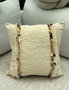 Aberto Design KET009 Funda de Cojín Beige 43x43 cm 85% Algodón 15% Poliéster