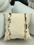 Aberto Design KET009 Funda de Cojín Beige 43x43 cm 85% Algodón 15% Poliéster