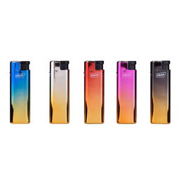 Prof Encendedor Electrónico Anodized Metal Case Llama Azul Colores Surtidos