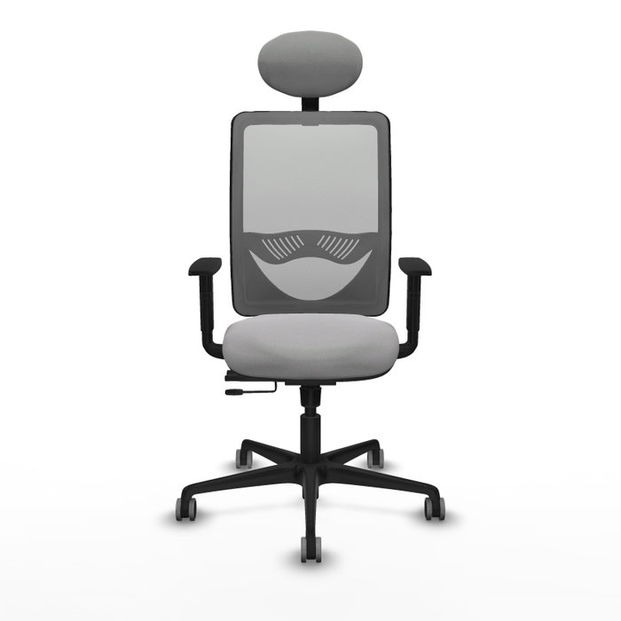 PIQUERAS Y CRESPO Silla de oficina Zulema Gris claro con mecanismo Sincro/Traslack