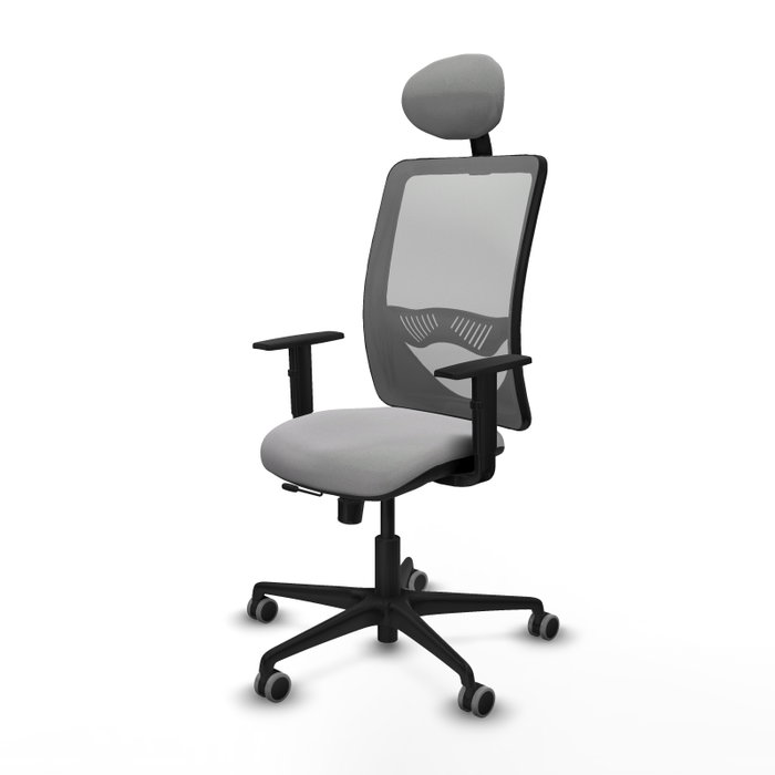 PIQUERAS Y CRESPO Silla de oficina Zulema Gris claro con mecanismo Sincro/Traslack