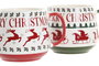 DKD Home Decor Taza Navidad Tradicional Rojo Verde Porcelana 10 x 9 x 13.5 cm (6 Unidades)