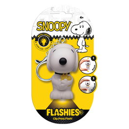 KIDS LICENSING Llavero figura 3D con luz Snoopy Peanuts Flashies