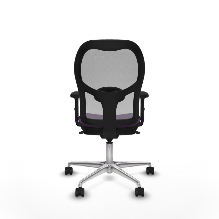 PIQUERAS Y CRESPO Silla de oficina Jorquera con mecanismo Sincro, Tela Morada y Malla Gris PIQUERAS Y CRESPO Silla de oficina Jorquera con mecanismo Sincro, Tela Morada y Malla Gris