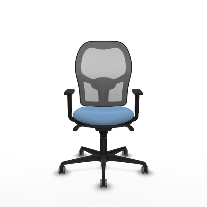 PIQUERAS Y CRESPO Silla de oficina Jorquera con mecanismo Sincro, Azul cielo/Gris PIQUERAS Y CRESPO Silla de oficina Jorquera con mecanismo Sincro, Azul cielo/Gris