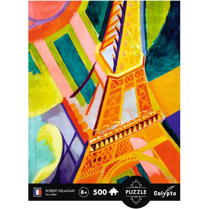 Sentosphere Rompecabezas Artístico SENTOSPHERE Calypto - 500 Piezas Torre Eiffel por Robest Delauney - Acabado Suave y Sedoso - Para Mayores de 8 Años