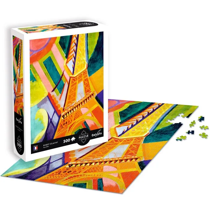 Sentosphere Rompecabezas Artístico SENTOSPHERE Calypto - 500 Piezas Torre Eiffel por Robest Delauney - Acabado Suave y Sedoso - Para Mayores de 8 Años