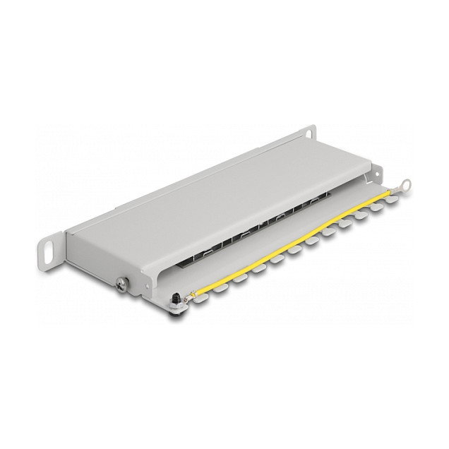 DeLOCK Patchpanel 8 Port Cat.6A 10 pulg. 0,5U Gris DeLOCK Patchpanel 8 Port Cat.6A 10 pulg. 0,5U Gris