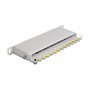 DeLOCK Patchpanel 8 Port Cat.6A 10 pulg. 0,5U Gris