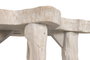 DKD Home Decor Mesa de Centro Raíz de Teca Blanco Decapé