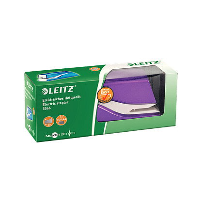 LEITZ Grapadora eléctrica NeXXt Series WOW 5566 violett-metallic LEITZ Grapadora eléctrica NeXXt Series WOW 5566 violett-metallic