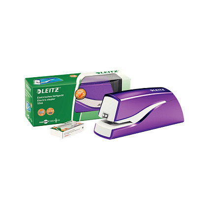 LEITZ Grapadora eléctrica NeXXt Series WOW 5566 violett-metallic LEITZ Grapadora eléctrica NeXXt Series WOW 5566 violett-metallic