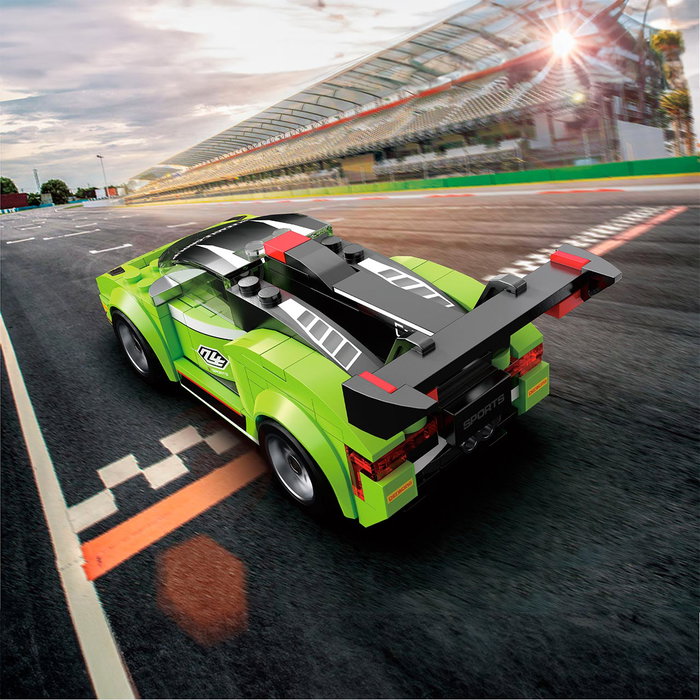 Deqube Coches de Construcción Velocity Hurricane 165 Pzas