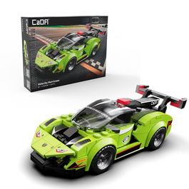 Deqube Coches de Construcción Velocity Hurricane 165 Pzas