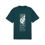 Camiseta de Manga Corta Hombre Puma Maximal Metallic Relaxed Verde