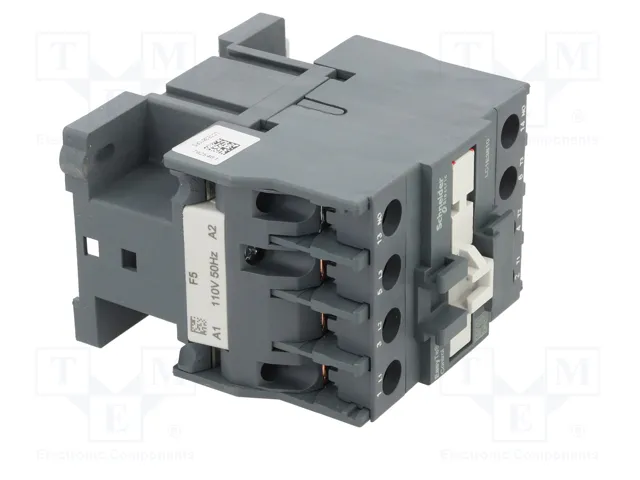 SCHNEIDER ELECTRIC LC1E3810F5 Contactor Easy TeSys 38A 110VAC