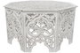 DKD Home Decor Mesa de Centro MDF Blanco Envejecido