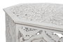 DKD Home Decor Mesa de Centro MDF Blanco Envejecido