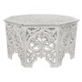 DKD Home Decor Mesa de Centro MDF Blanco Envejecido