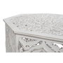 DKD Home Decor Mesa de Centro MDF Blanco Envejecido