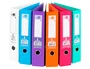 Liderpapel Archivador de palanca A4 forrado en PVC con lomo de 75 mm colores surtidos