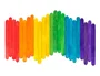 Liderpapel Palitos de Madera para Manualidades Colores Surtidos 11,4x1 cm Bolsa 50 Unidades