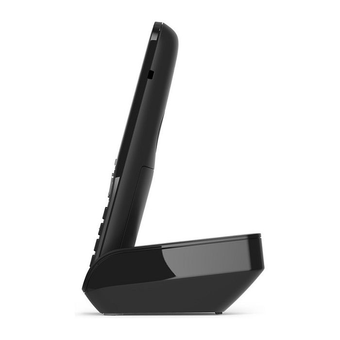 Gigaset Comfort 550 Teléfono Inalámbrico Analógico, Negro/Cromo, Altavoz, Identificador de Llamadas, Agenda 200 Contactos, Pantalla TFT 2.2"