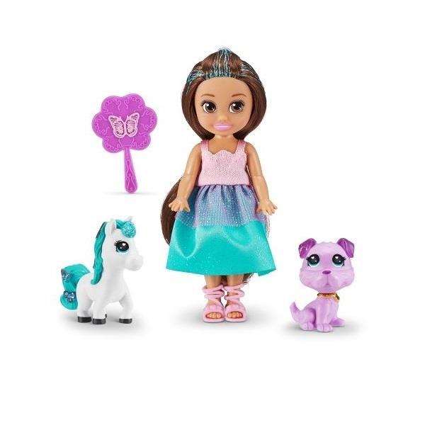 Zuru Sparkle Girlz - Muñeca Hada Bailarina, Incluye 2 Figuras de 12 cm, Modelos Surtidos