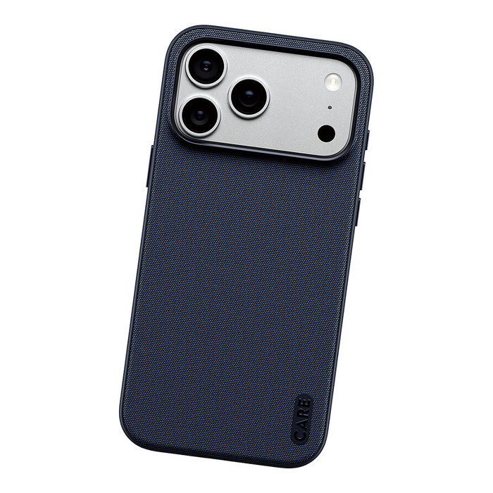 PanzerGlass CARE Fusion Fabric Case Azul con MagSafe para iPhone 17 Pro Max e iPhone 18 Pro Max