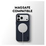 PanzerGlass CARE Fusion Fabric Case Azul con MagSafe para iPhone 17 Pro Max e iPhone 18 Pro Max
