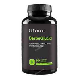 ZENEMENT Berbeglucid 90 Vcaps. Ayuda a mantener niveles normales de glucosa en sangre con Berberina, Morera y Canela
