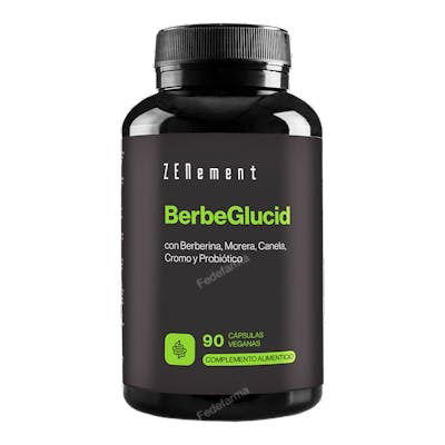 ZENEMENT Berbeglucid 90 Vcaps. Ayuda a mantener niveles normales de glucosa en sangre con Berberina, Morera y Canela