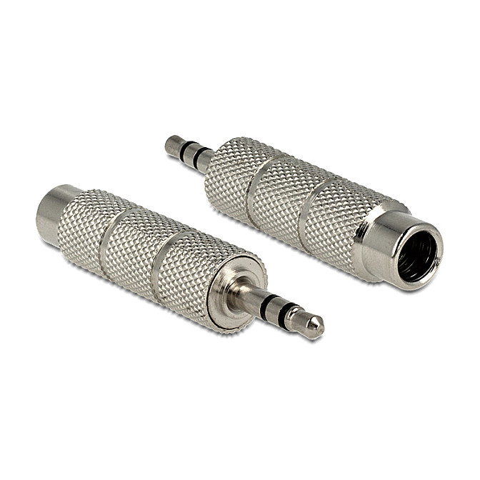 DeLOCK 65548 Adaptador de Jack 3,5 mm a Toma de Jack 6,35 mm 3 Pin, Plata DeLOCK 65548 Adaptador de Jack 3,5 mm a Toma de Jack 6,35 mm 3 Pin, Plata