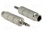DeLOCK 65548 Adaptador de Jack 3,5 mm a Toma de Jack 6,35 mm 3 Pin, Plata