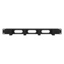 Intellinet Organizador de cables 1U para rack de 19 pulgadas con 4 anillos, negro