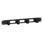 Intellinet Panel de Gestión de Cables 19 Pulgadas 1U, 4 Anillos Plásticos Cortos, Negro, 483 mm Ancho, Incluye Kit de Montaje