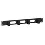 Intellinet Organizador de cables 1U para rack de 19 pulgadas con 4 anillos, negro