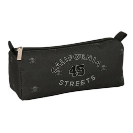 Estuche Escolar Safta California Negro 21 x 8 x 7 cm