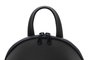Lucky Bees 1245 Mochila de Piel Negra para Mujer, 23x11x27 cm