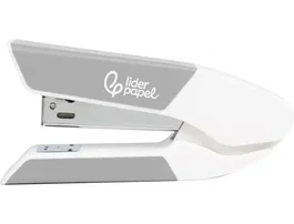 Liderpapel Grapadora Sobremesa con Extraegrapas y 1000 Grapas 26/6, Capacidad 20h, Color Gris