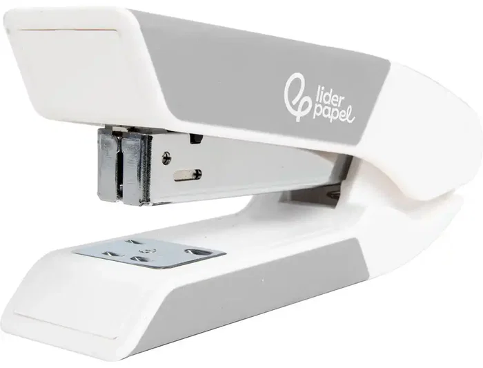 Liderpapel Grapadora Sobremesa con Extraegrapas y 1000 Grapas 26/6, Capacidad 20h, Color Gris