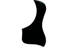 YELLOWPTS Golpeador Guitarra Acústica Tipo Folk Negro