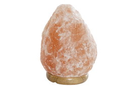 DKD Home Decor Lámpara de sal del Himalaya rosa con bombilla E14 incluida, 2 unidades, 12x18x12 cm - Lámpara sobremesa, ambiente árabe, acabado natural